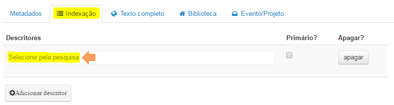 indexação