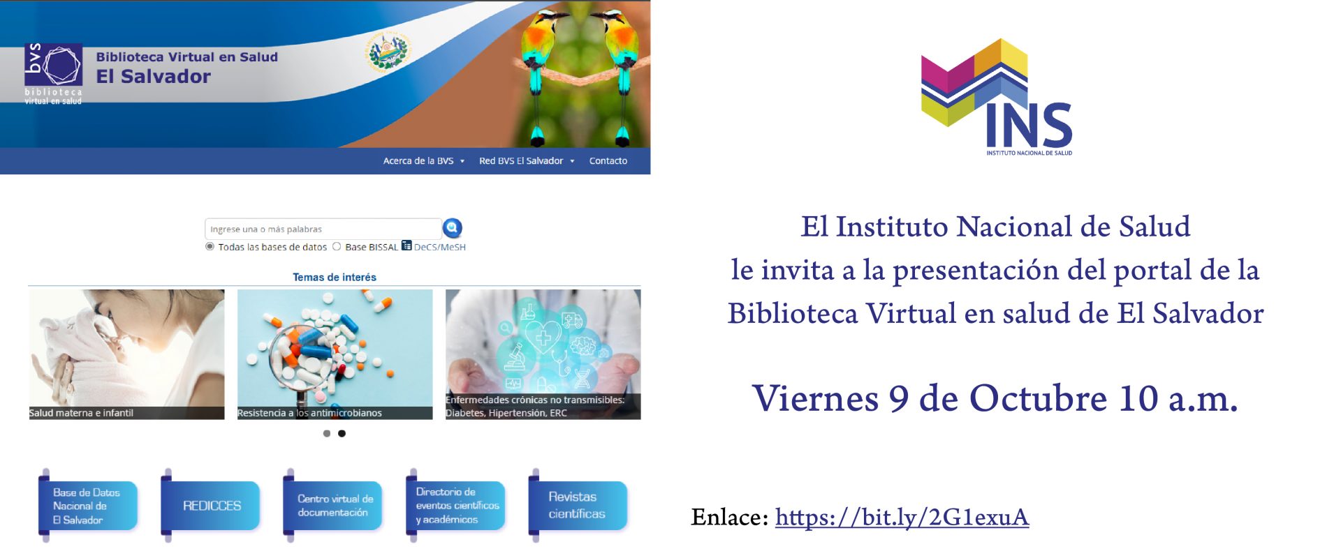 lanzamiento BVS El Salvador